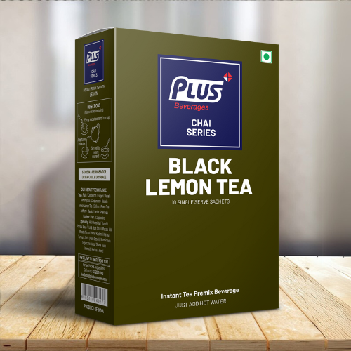 Plus Instant Black Lemon Tea - Hot